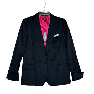 NWT Talbot Black Wool Kate Fit One-Button Blazer | 16